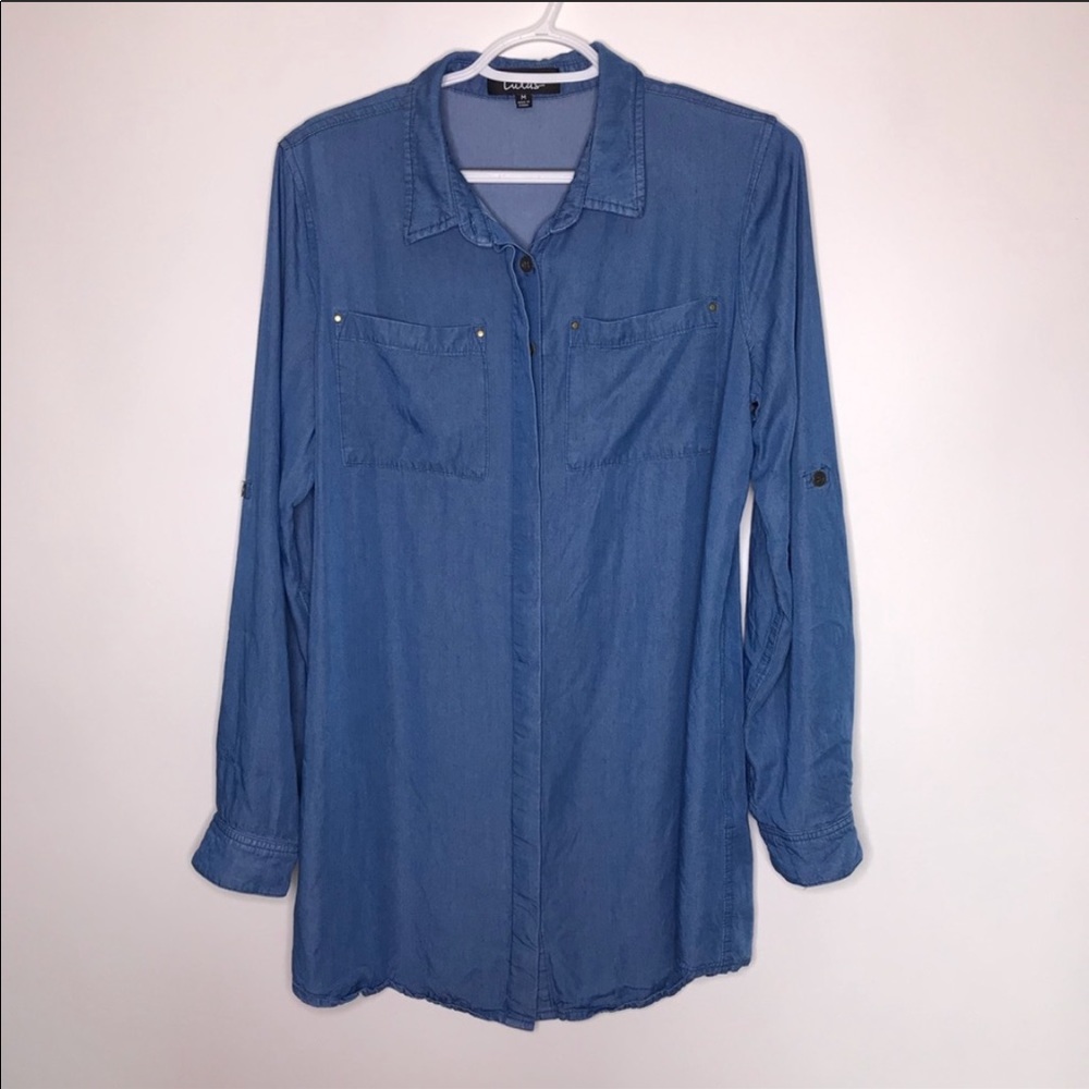 Lulus’s chambray shirt dres sweet size m